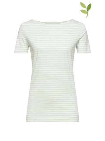 ESPRIT Shirt lichtgroen/wit