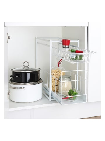 Chefware 2tlg. Set: Schubladen in Weiß - (B)45 x (H)23 x (T)45 cm