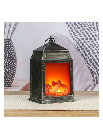 Nordheim Ledlantaarn met openhaard-effect - (B)16 x (H)27 x (D)14 cm