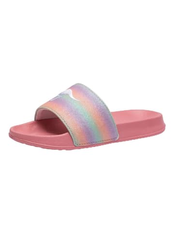 Kangaroos Pantoletten "K-Shine" in Bunt/ Rosa