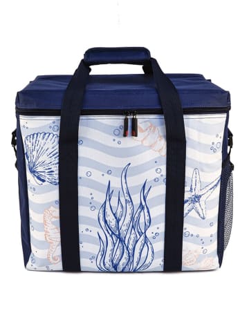 IRIS Isoleertas lichtblauw/donkerblauw/meerkleurig - (L)37 x (B)20 x (H)33 cm