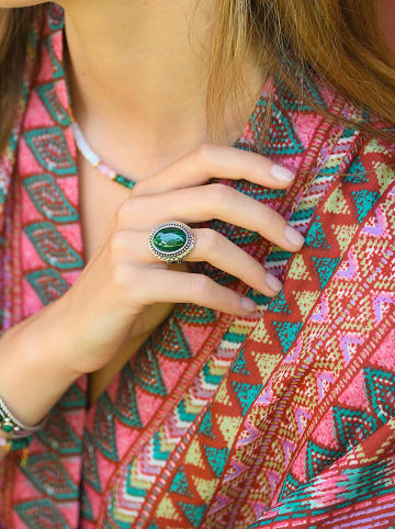 AMAZONIA Silber-Ring "Malinalli" mit Edelstein