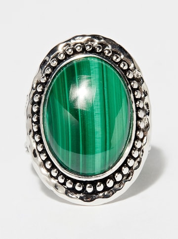 AMAZONIA Silber-Ring "Malinalli" mit Edelstein