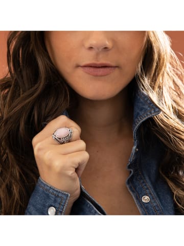 AMAZONIA Silber-Ring "Itzcuintli" mit Edelstein