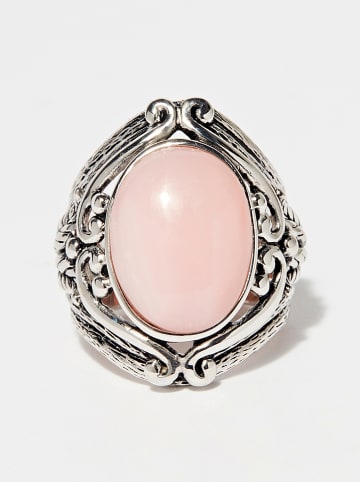 AMAZONIA Silber-Ring "Itzcuintli" mit Edelstein