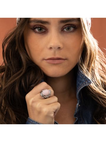 AMAZONIA Silber-Ring "Itzcuintli" mit Edelstein