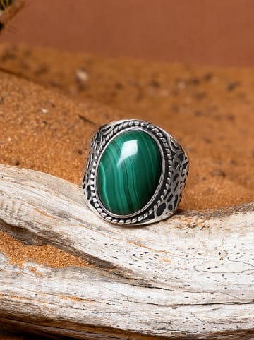 AMAZONIA Silber-Ring "Amimitl" mit Edelstein