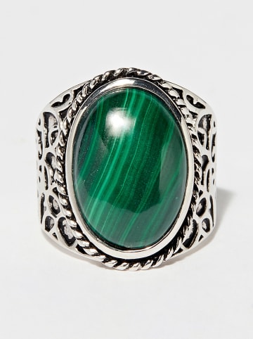 AMAZONIA Silber-Ring "Amimitl" mit Edelstein