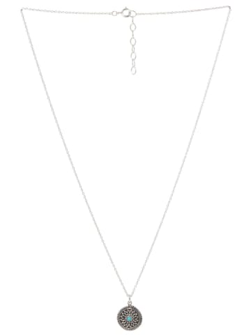 AMAZONIA Silber-Halskette "Lokoyo" mit Anhänger - (L)42 cm