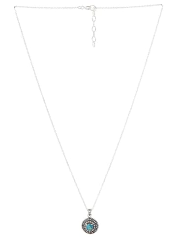 AMAZONIA Silber-Halskette "Lacastapu" mit Anhänger - (L)42 cm