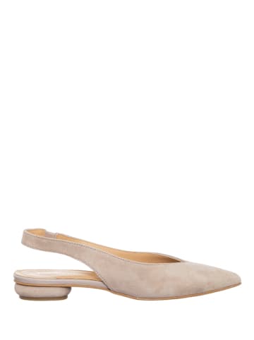 Formentini Skórzane baleriny w kolorze pudrowobeżowym