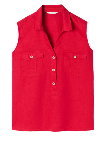 TATUUM Lniana bluzka w kolorze czerwonym