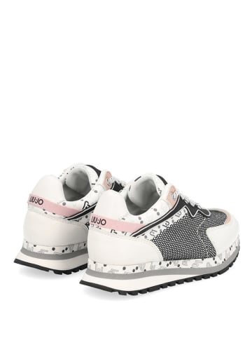 Liu Jo Sneakersy w kolorze biało-czarno-jasnoróżowym