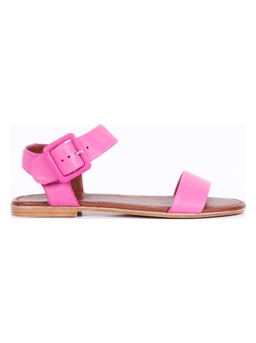 Bueno Leder-Sandalen in Pink