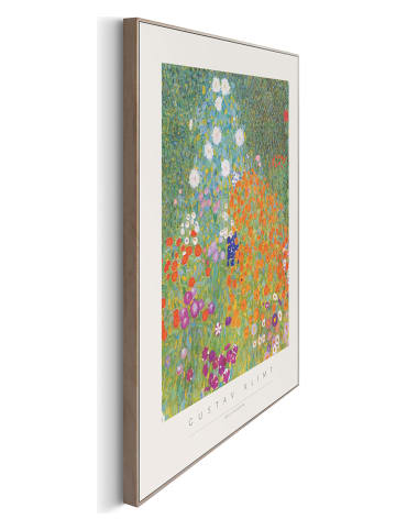 Orangewallz Gerahmter Kunstdruck "Gustav Klimt - Bauerngarten"