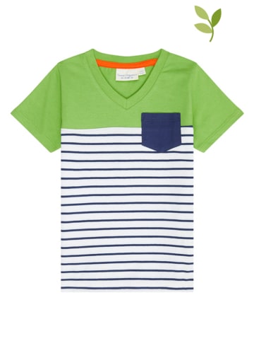 Sense Organics Shirt "Salvo" groen/ donkerblauw