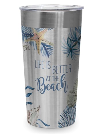 ppd Edelstahl-Thermobecher "Life is better" - 400 ml