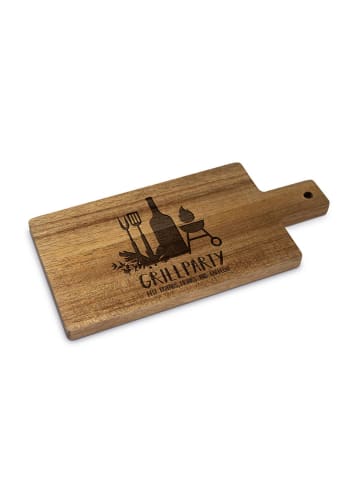ppd Deska "Grill & Beer" w kolorze jasnobrązowym do krojenia - 29 x 14 cm