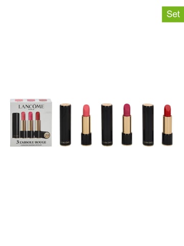 Lancôme 3-delige set: lippenstift "L'Absolu Rouge", elk 3,4 g