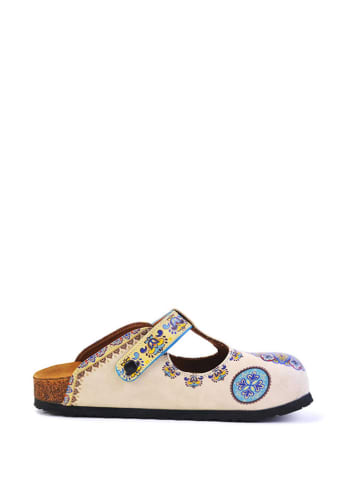 Calceo Clogs in Creme/ Bunt