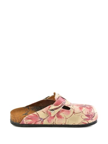 Calceo Clogs in Creme/ Bunt