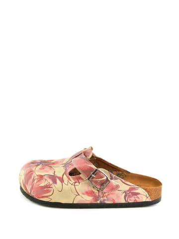 Calceo Clogs in Creme/ Bunt