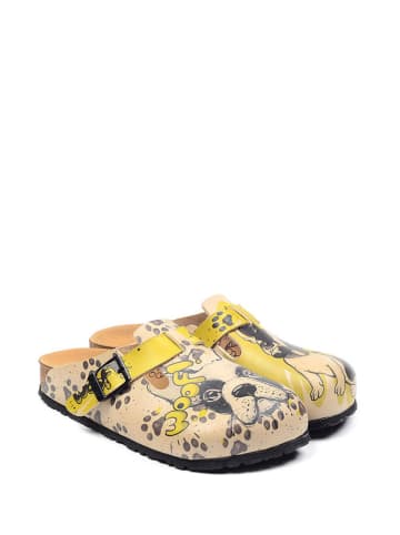 Calceo Clogs beige/meerkleurig