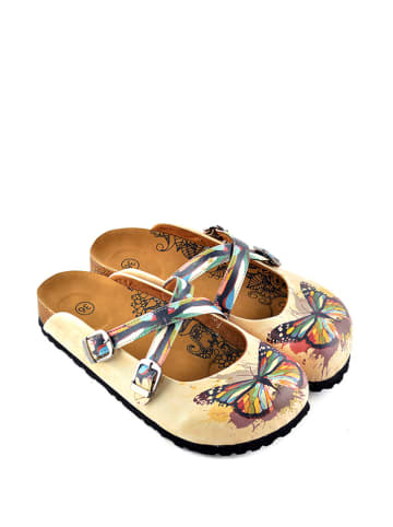 Calceo Clogs geel/meerkleurig