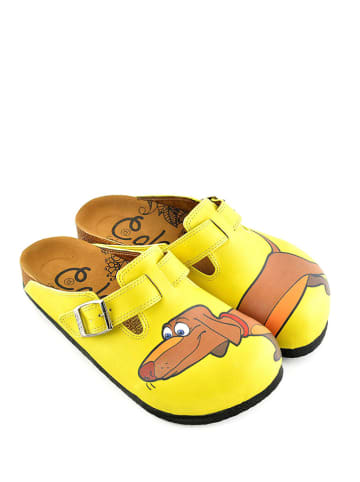 Calceo Clogs geel