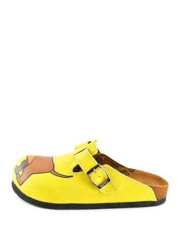 Calceo Clogs in Gelb