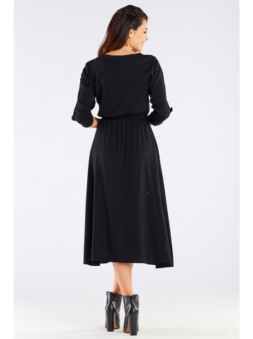 Awama Kleid in Schwarz