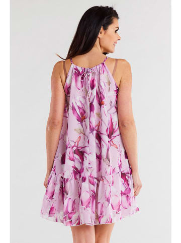 Awama Kleid in Pink/ Bunt