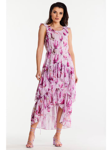 Awama Kleid in Pink/ Bunt