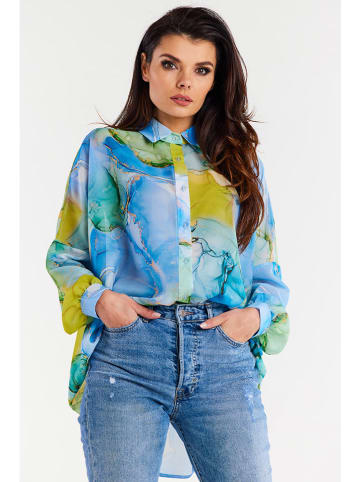 Awama Blouse lichtblauw