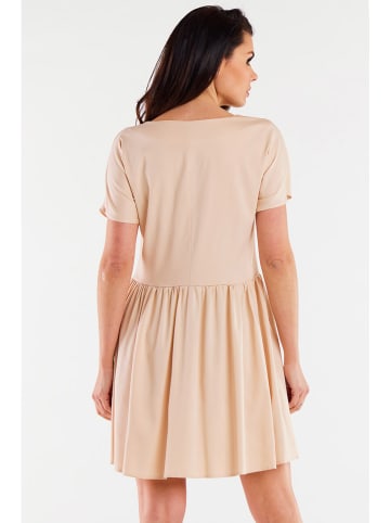 Awama Kleid in Beige