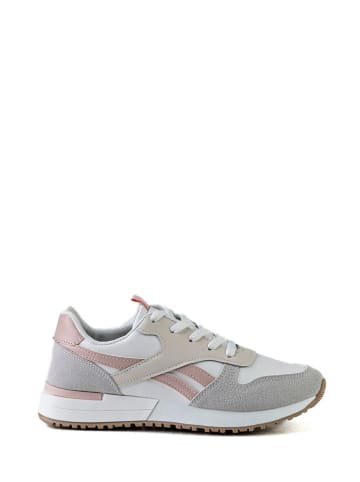 Musk Sneakers in Grau/ Weiß/ Rosa