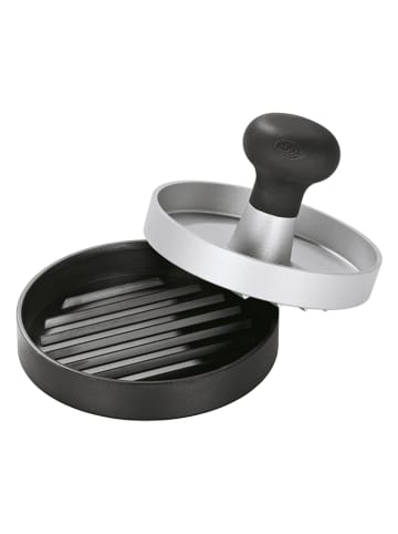 Rösle Burgerpresse in Silber/ Schwarz - Ø 9,5 cm