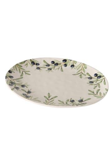 Boltze Servierteller "Olivia" in Weiß - (L)39 x (B)31 cm