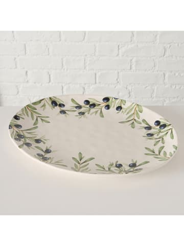 Boltze Servierteller "Olivia" in Weiß - (L)39 x (B)31 cm