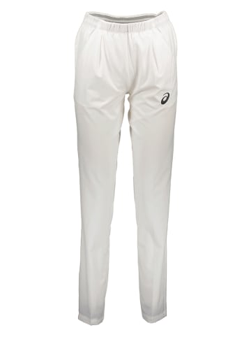 asics Spodnie sportowe w kolorze białym