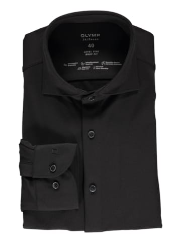 OLYMP Koszula "Level 5" - Body fit - w kolorze czarnym