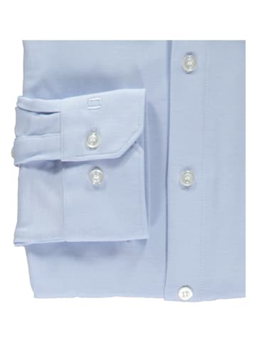 OLYMP Koszula "No 6 six" - Super Slim - w kolorze błękitnym