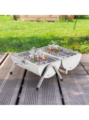 Chefware Picknickgrill in Weiß - (B)50 x (H)37 x (T)30 cm