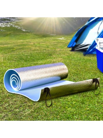 Nature Fellow Mata kempingowa w kolorze srebrnym - 180 x 50 cm