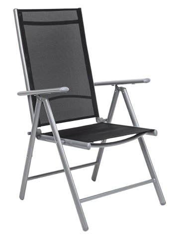 Profigarden Krzesło ogrodowe w kolorze czarnym - 57 x 68 x 107 cm