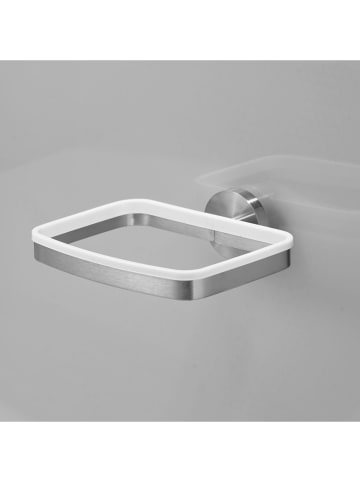 AMARE Roestvrijstalen box voor vochtige doekjes zilverkleurig - (B)17,5 x (D)15,5 cm