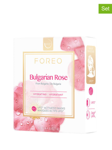Foreo 6er-Set: UFO-Gesichtsmasken "Bulgarian Rose", 6 x 6 g