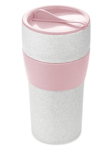 koziol Becher "Aroma To Go XL" in Weiß/ Rosa - 700 ml