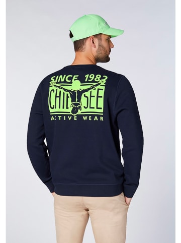 Chiemsee Sweatshirt "Paulio" donkerblauw/meerkleurig