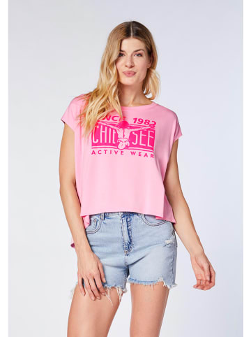 Chiemsee Koszulka "Ling" w kolorze jasnoróżowym ze wzorem